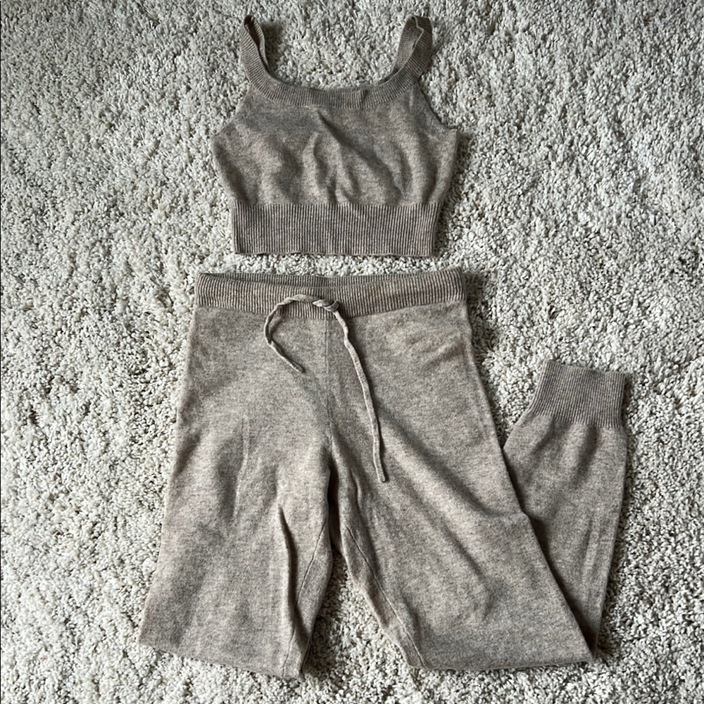 Reformation Caitlin Cashmere Two Piece Set Size Small